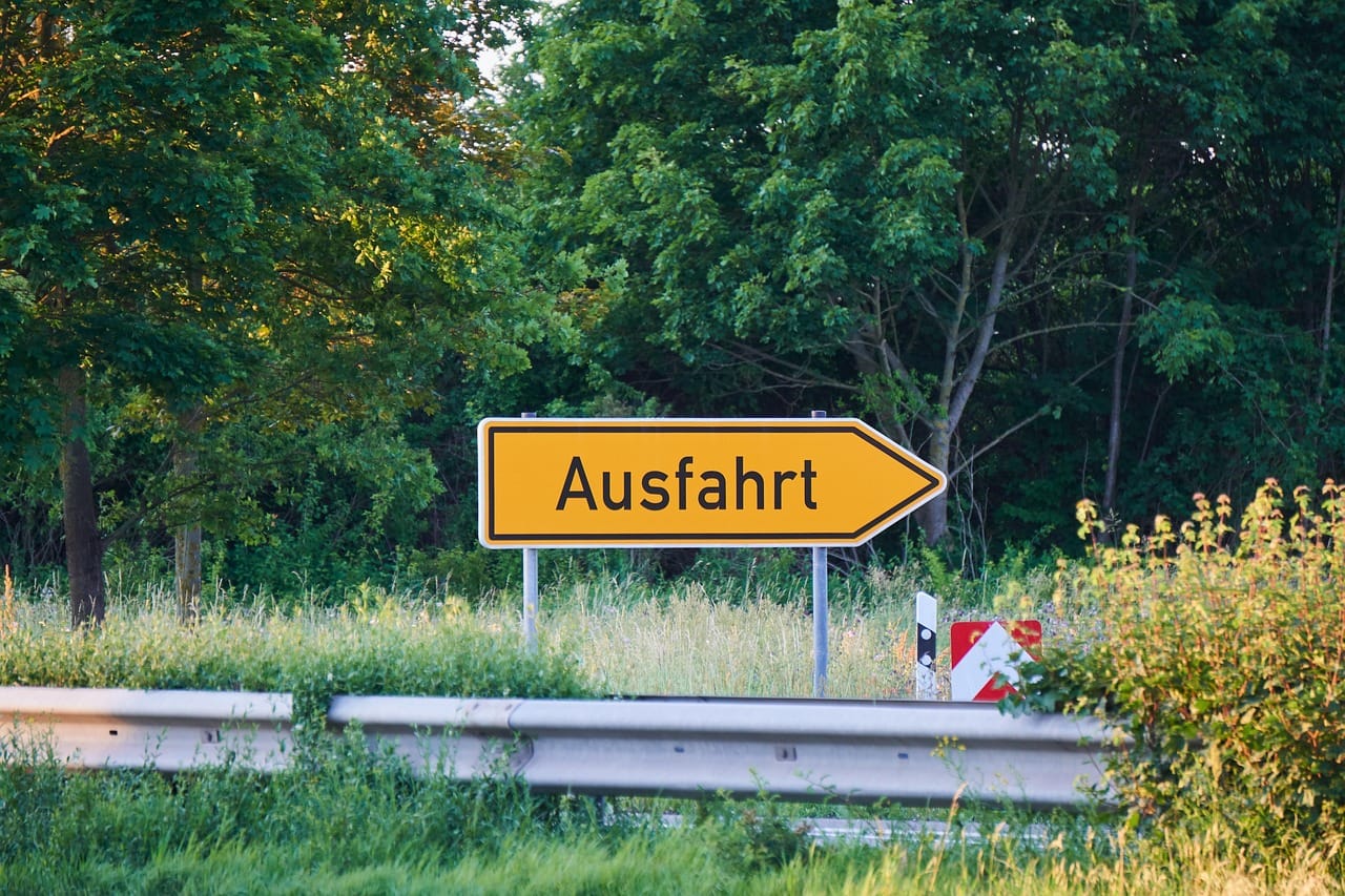 Direction signs use mixed-case letters because the shape of each word is easier to recognise.